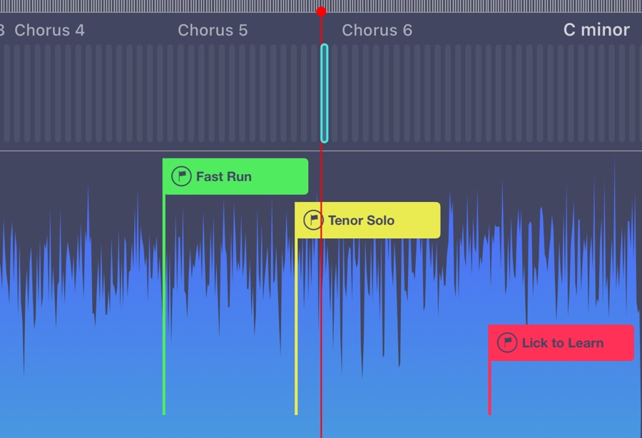 Flags named Fast Run, Tenor Solo and Lick to Learn